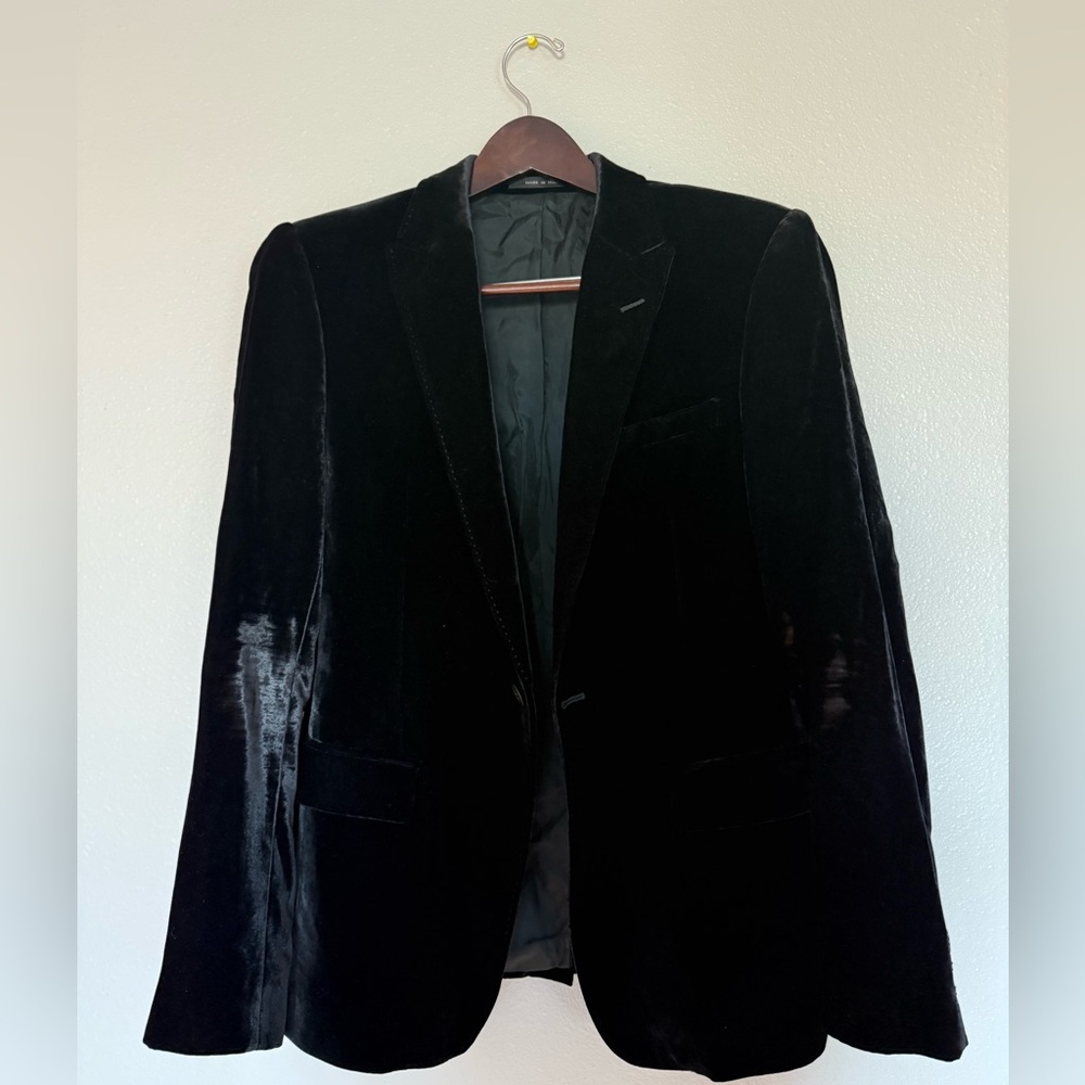 Emporio Armani Black Satin Lined Jacket